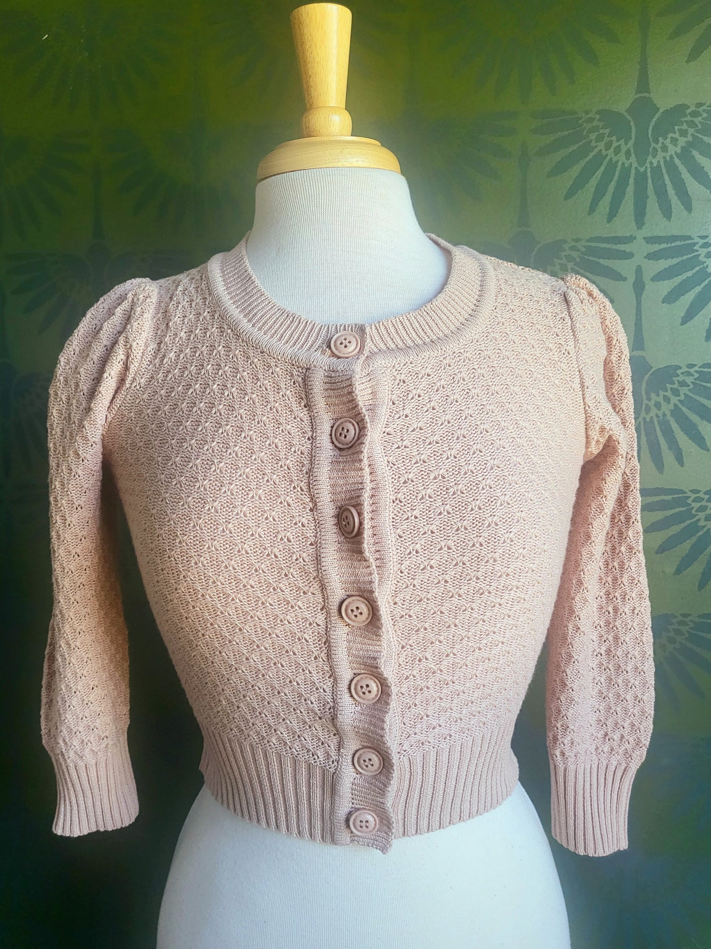 Knit Cardigan -Blush