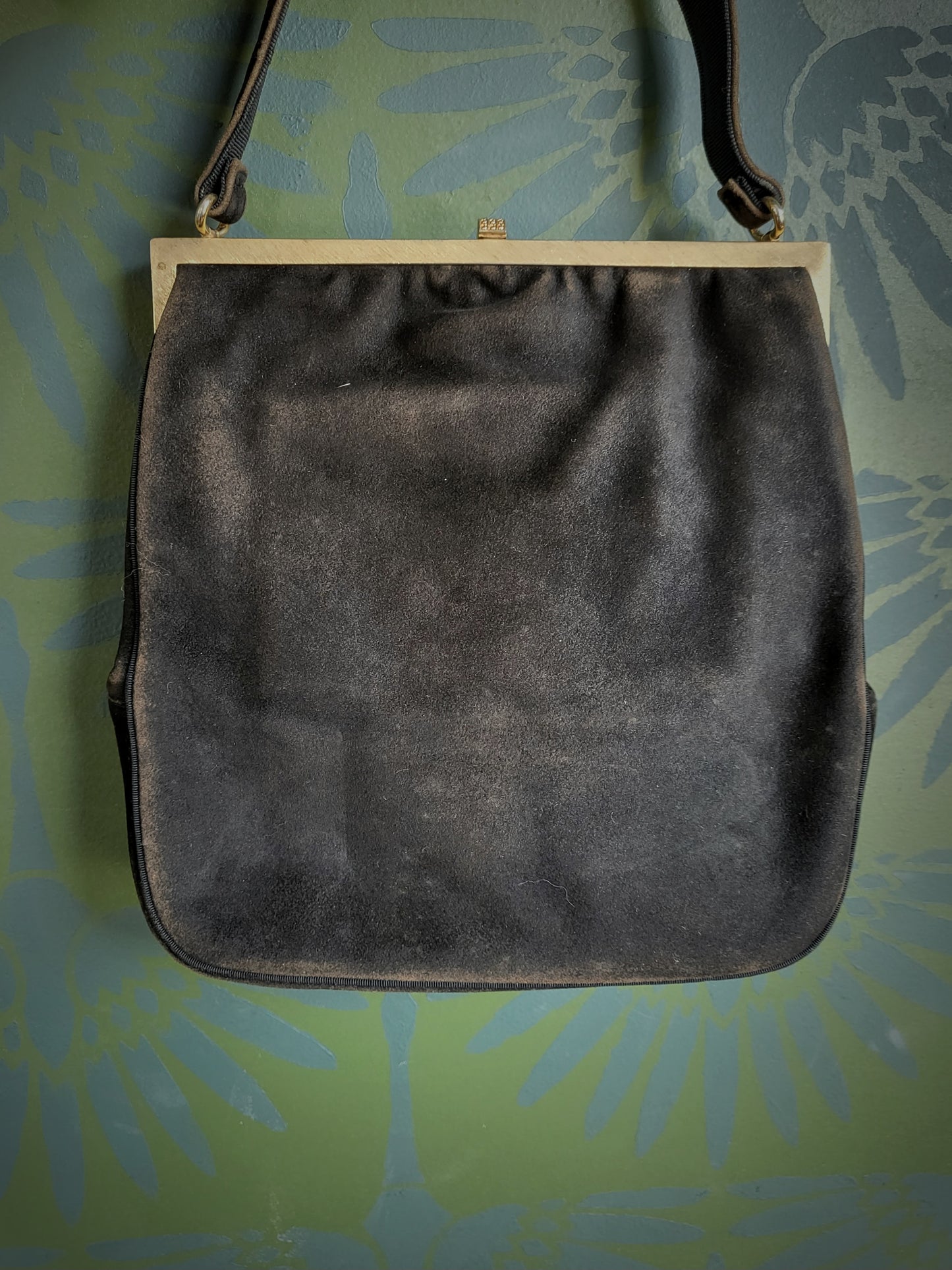 STYLE 2022 - Vintage 1940's-1950's Harry Rosenfeld Suede Handbag