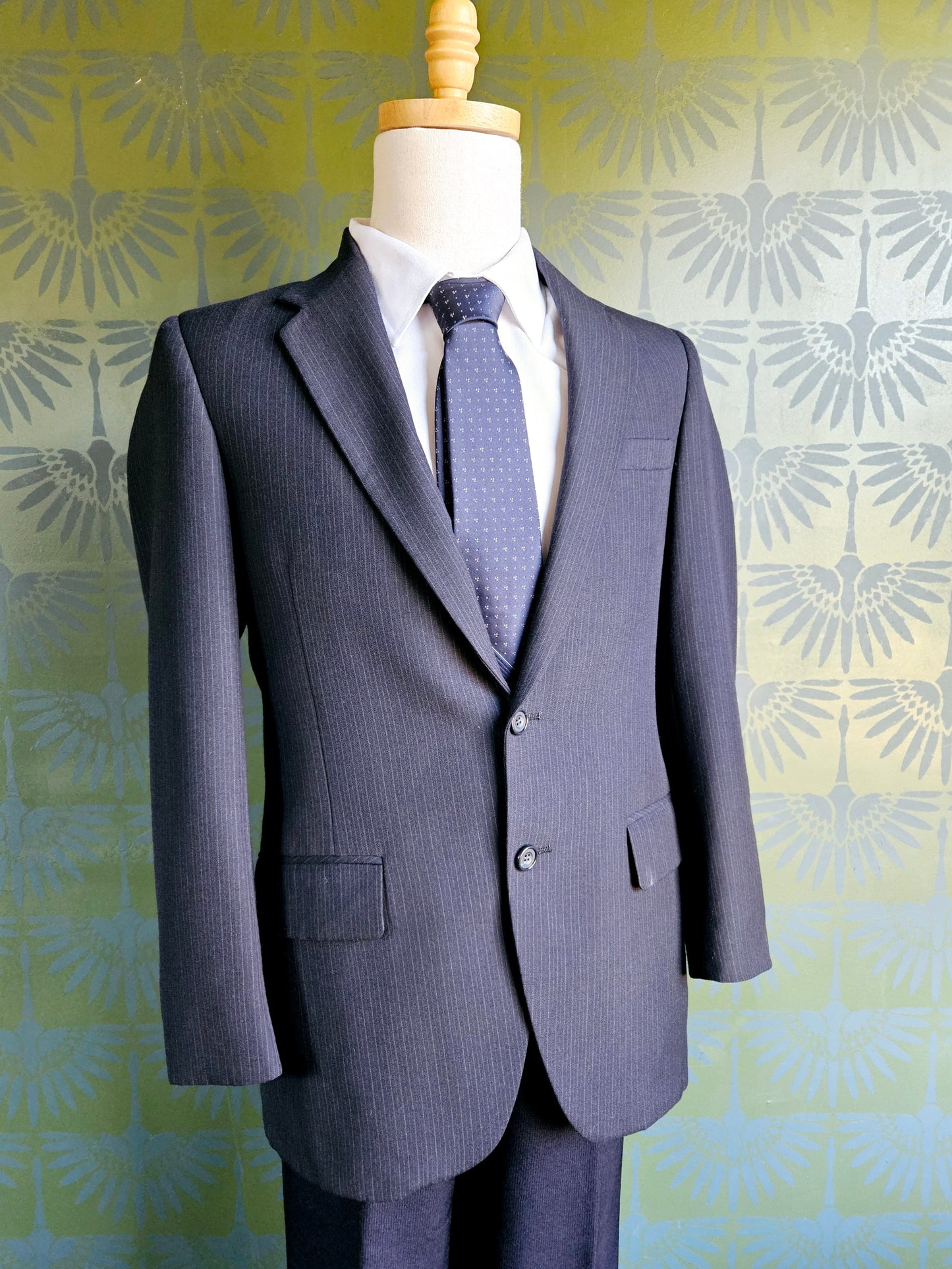 STYLE 8010 - Navy Pinstripe Suit