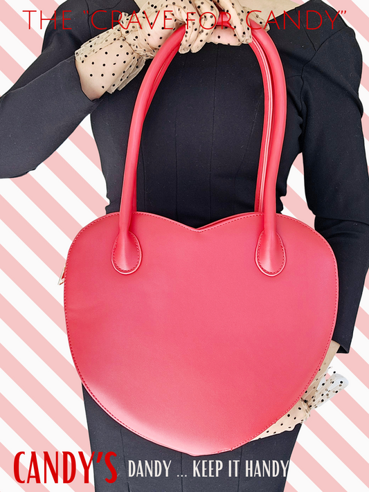 STYLE 2034 - Heart Shape Handbag (Red)