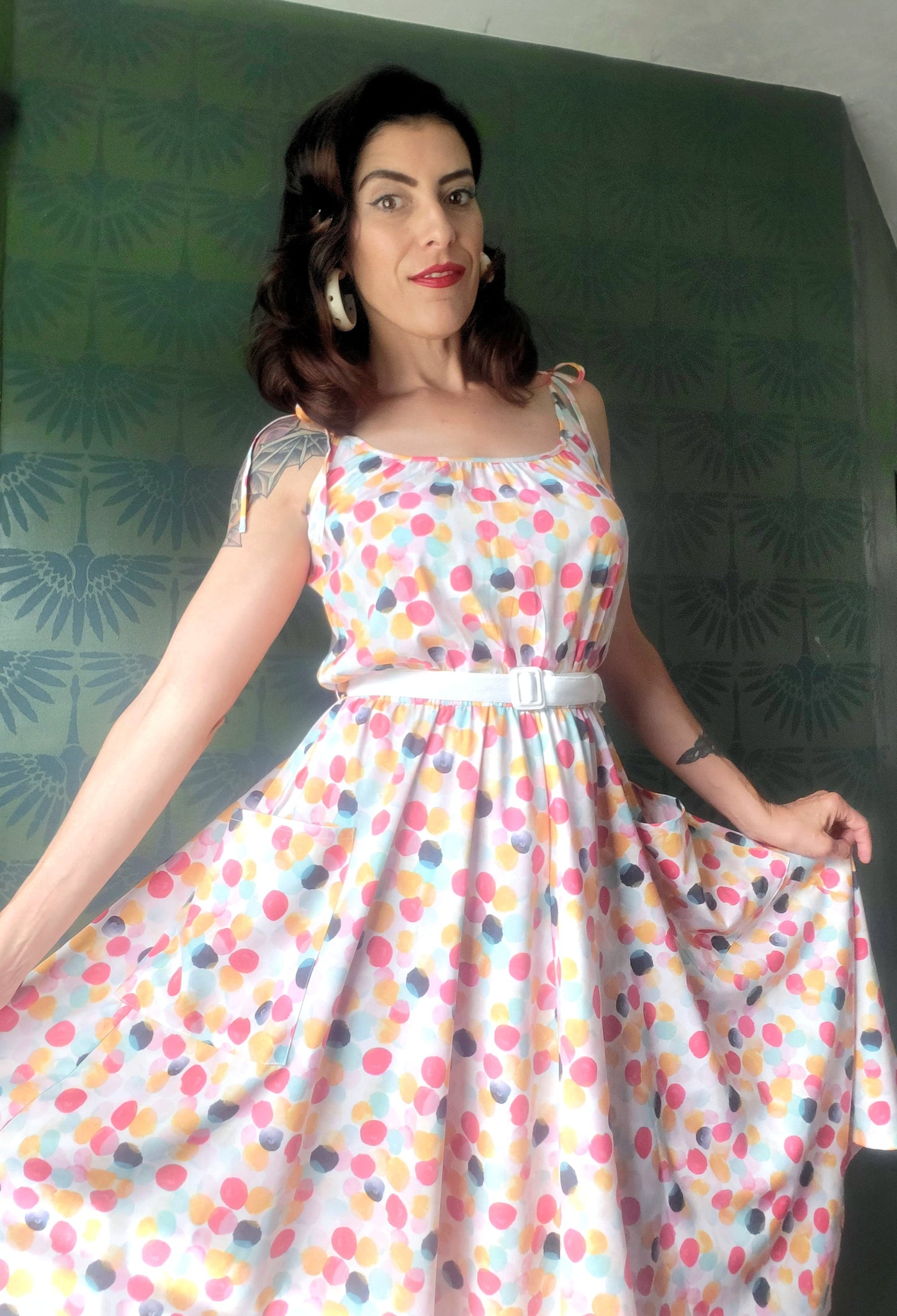 Suzy Sun Dress in Bubblegum Print