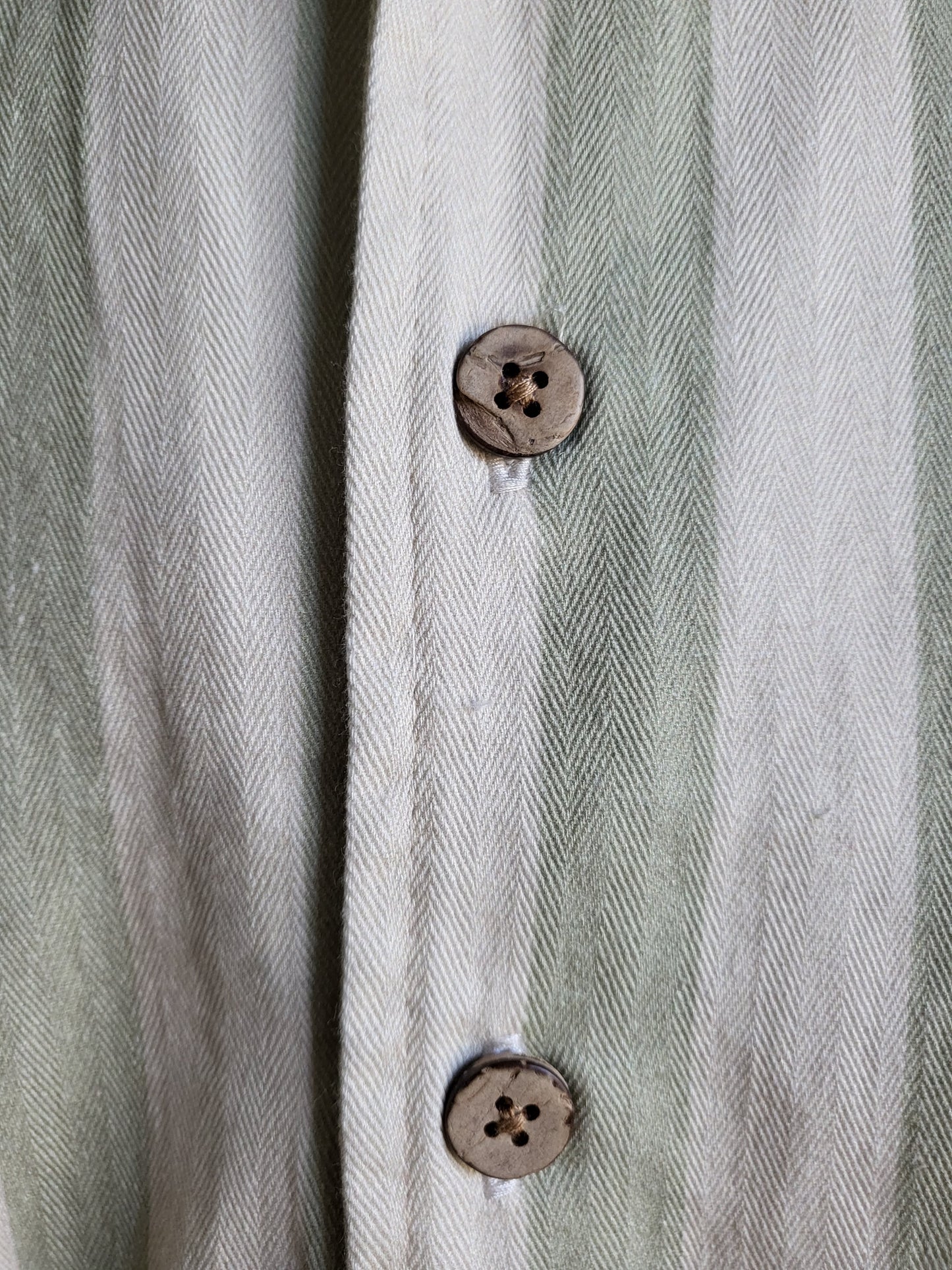 Bentley Striped Button Down Shirt - Seagrass