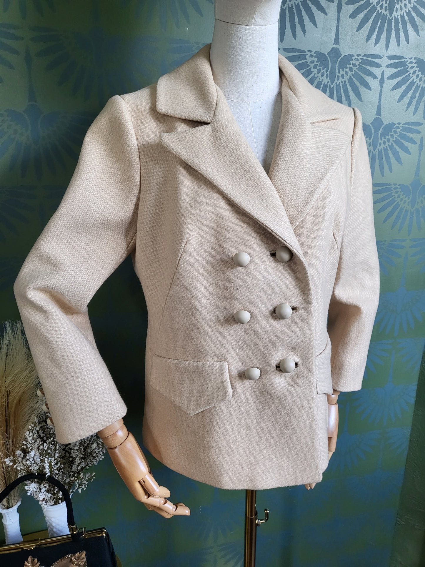 SOLD - Vintage "Hartly Westwood" Beige Tweed Blazer