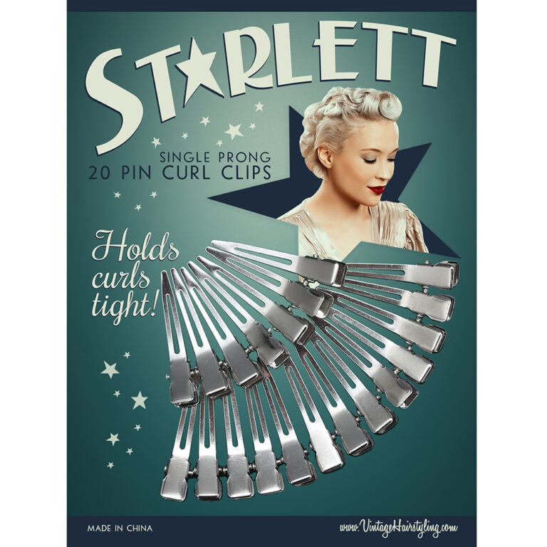 Starlett Single Prong Pin Curl Clips