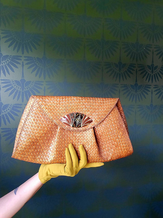 STYLE 2013 - Vintage 1970's-1980's Woven Clutch