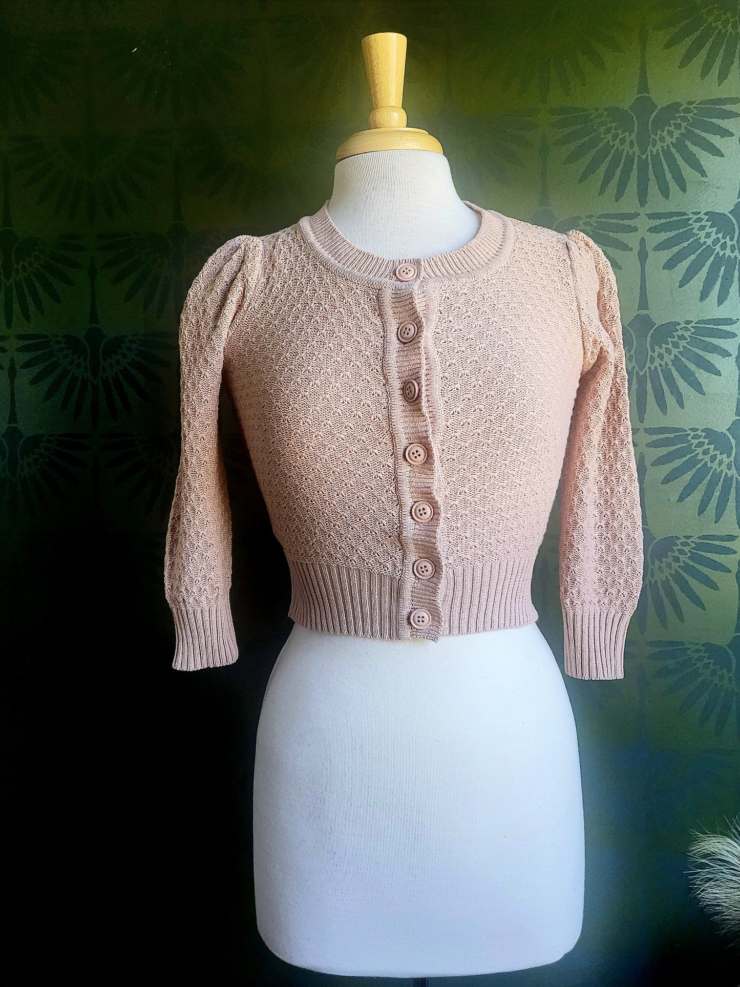 Knit Cardigan -Blush