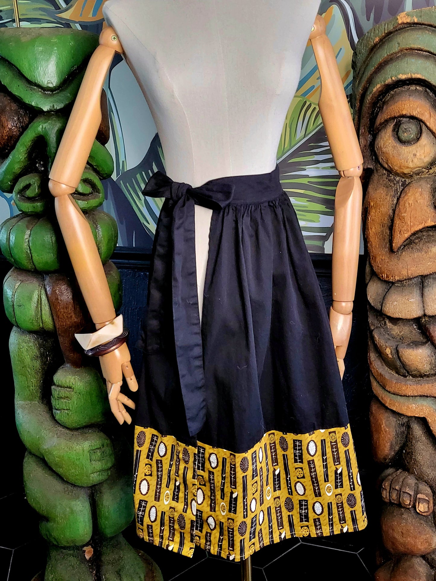 Catalina Full Skirt Tiki Charlie-Gold