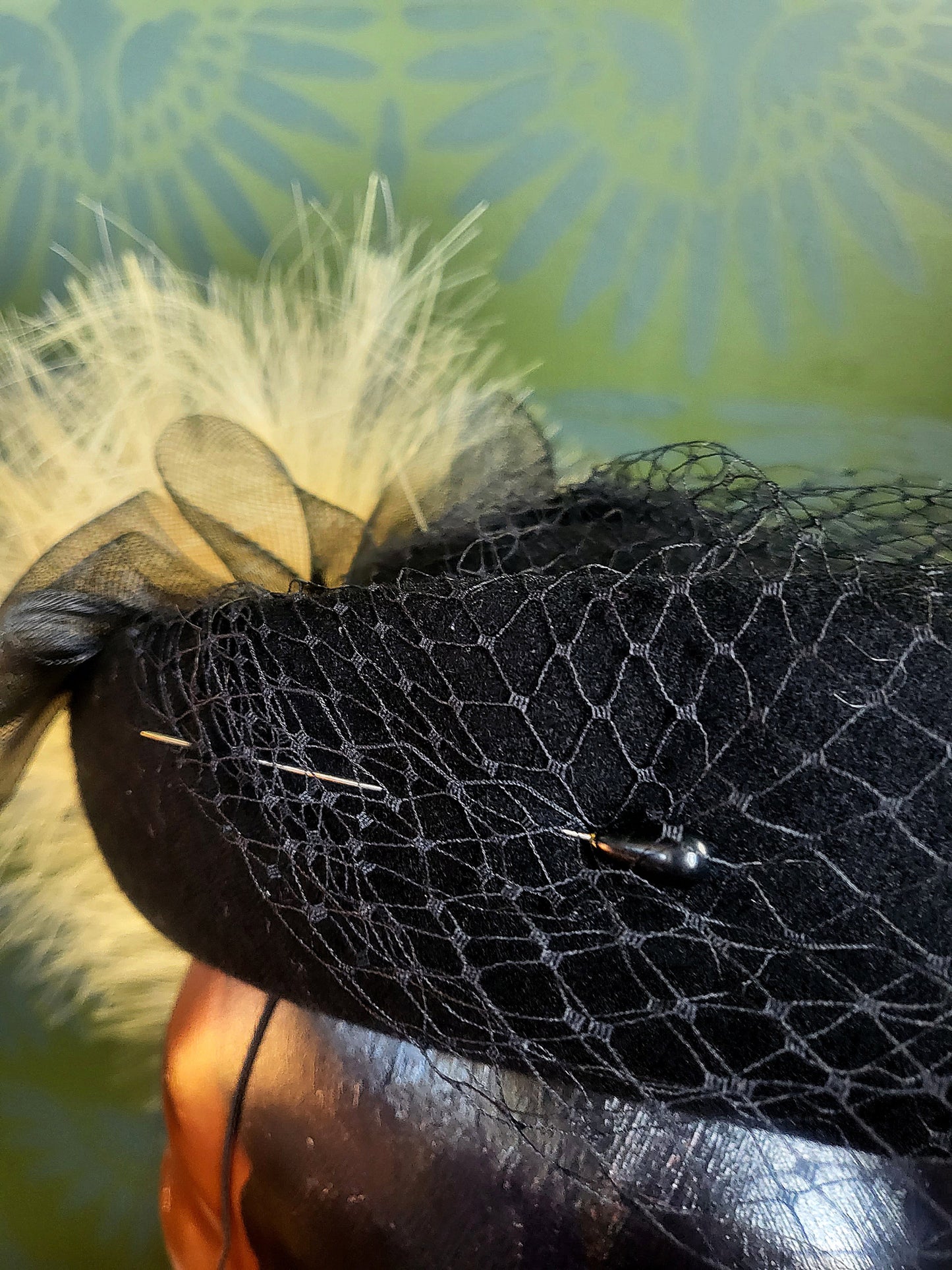 HAT85 - Vintage 1950's "Bollman" Black Felted Wool Topper