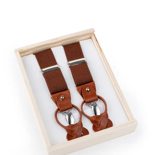 Trouser Braces-Brown