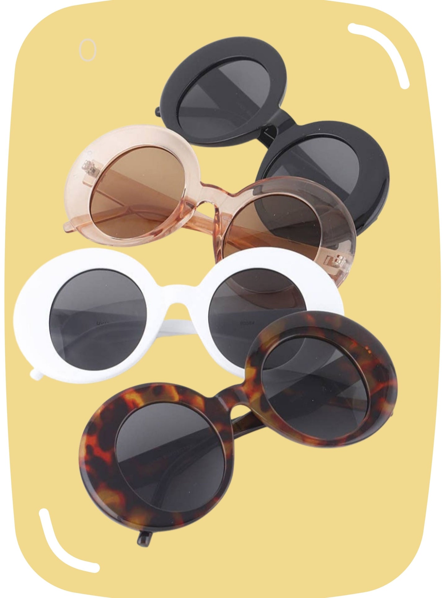 STYLE S016 - 1960's Vintage Style Large Oval Sunnies