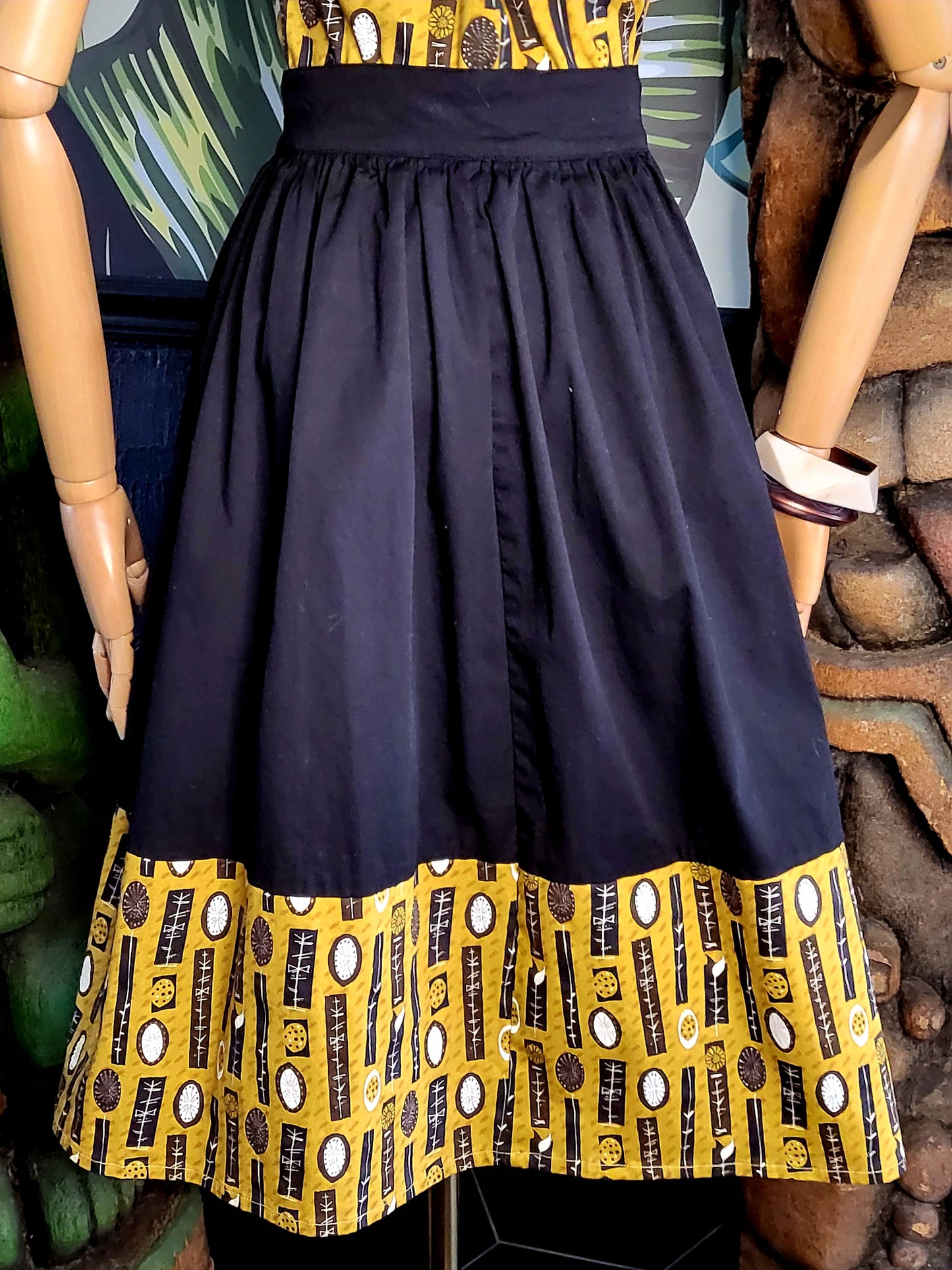 Catalina Full Skirt Tiki Charlie-Gold