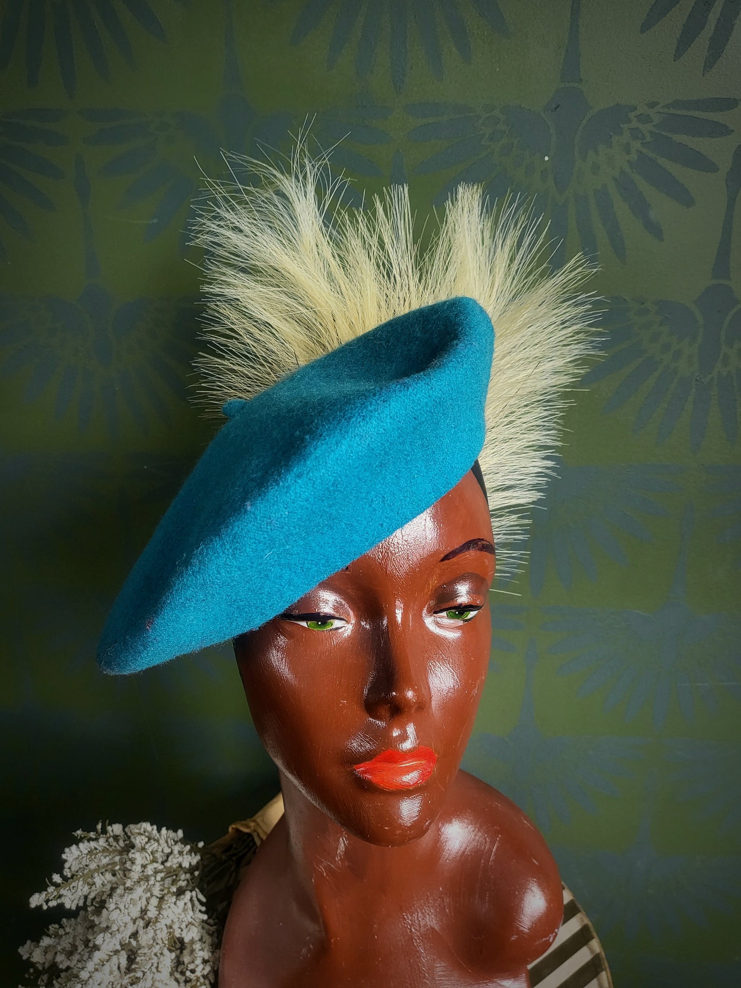 HAT93 - Vintage Style Beret (Teal)