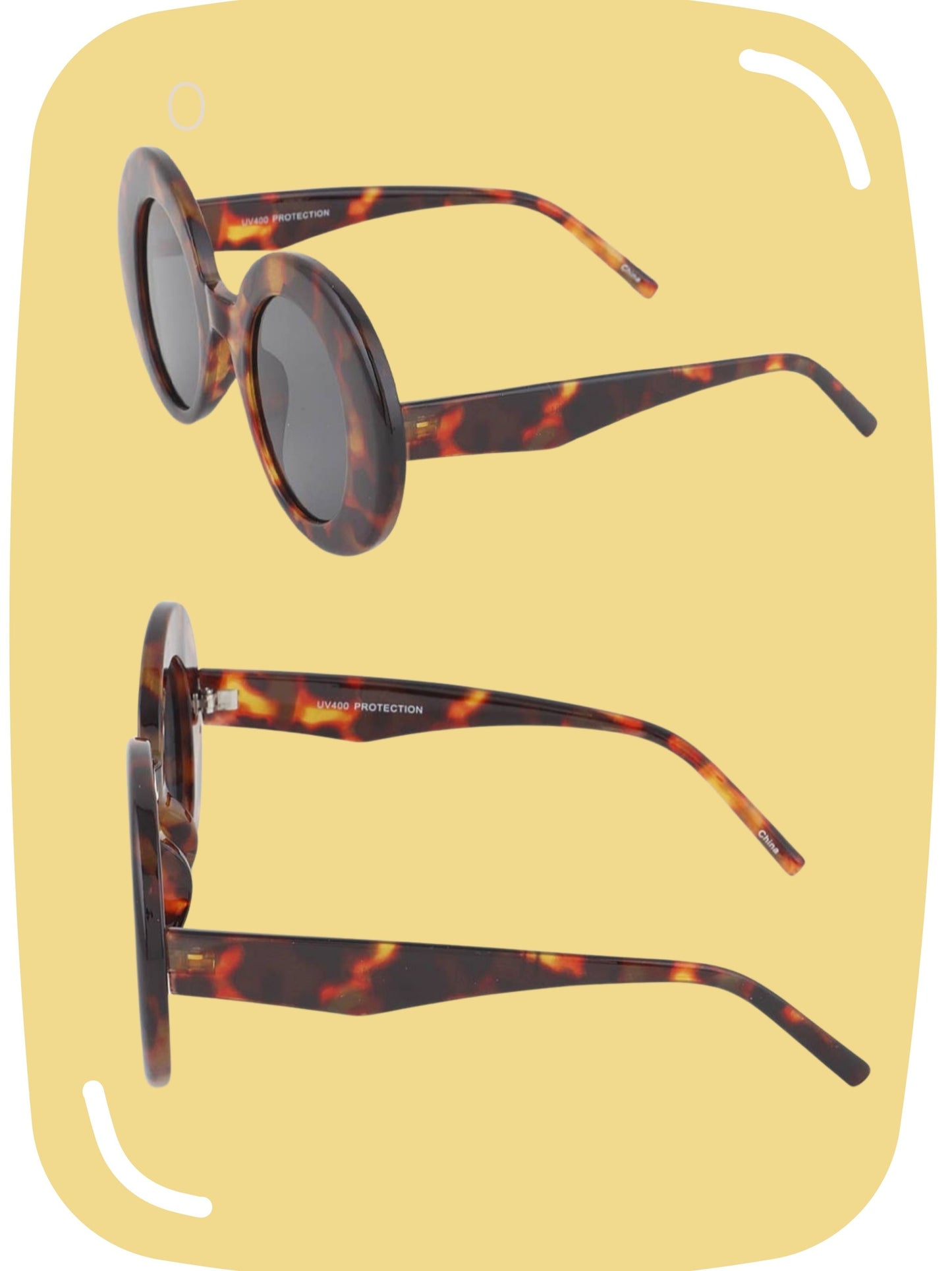 STYLE S016 - 1960's Vintage Style Large Oval Sunnies