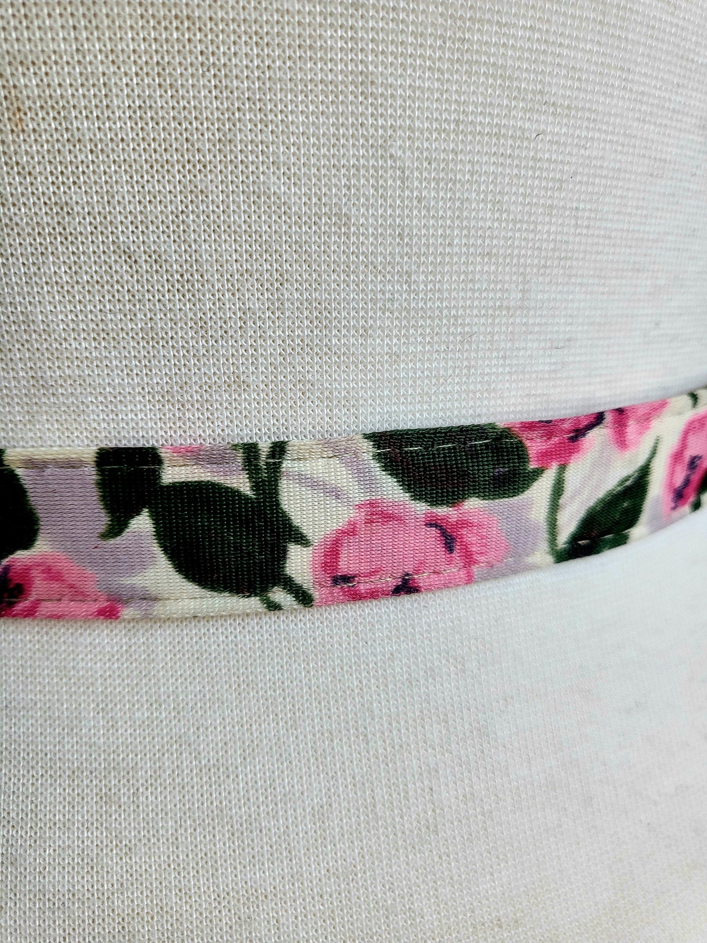 Vintage Lane Bryant "Dura Bac" Pink and Green Floral Belt