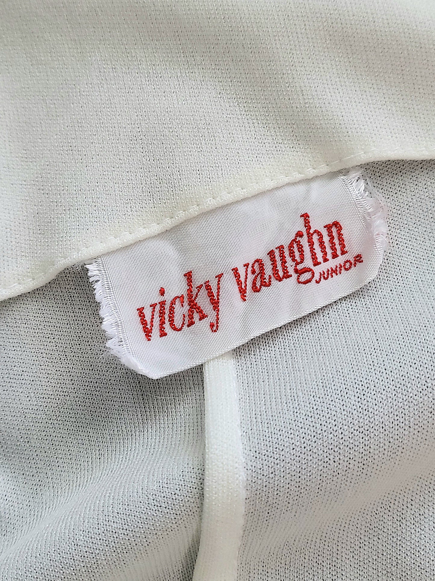 STYLE 1009 - Vintage 1970's Vicky Vaughn Ivory Column Wedding Dress