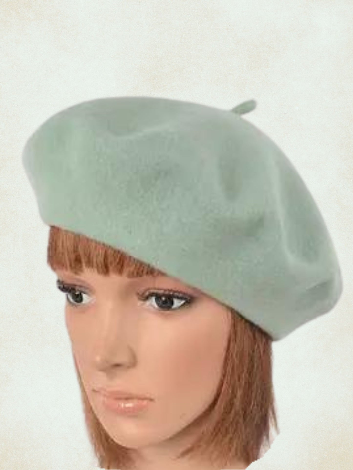 HAT1012 - Vintage Style Beret (Mint)