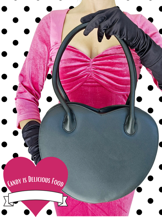 STYLE 2033 - Heart Shape Handbag (Black)