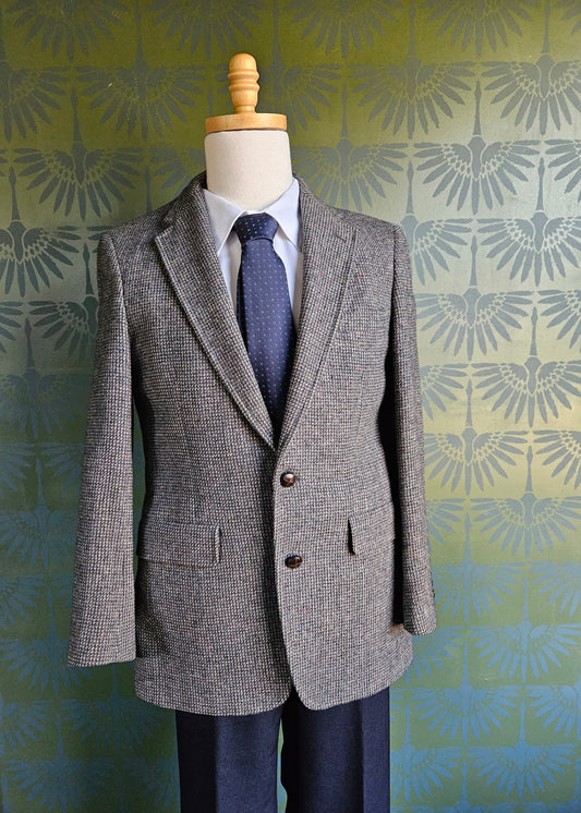 STYLE 8011 - Vintage "Palm Beach" Gray Wool Sport Coat