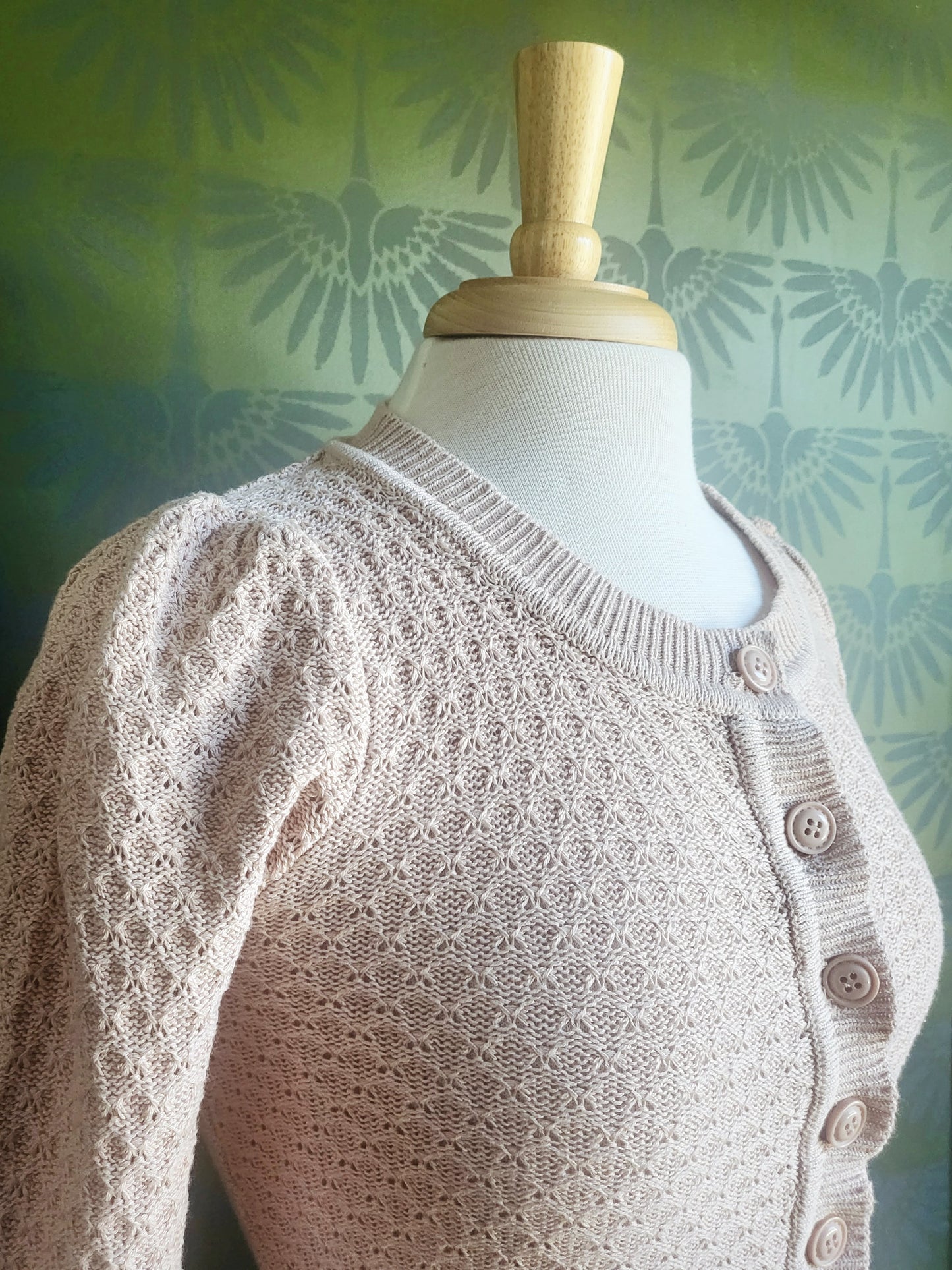 Knit Cardigan -Blush