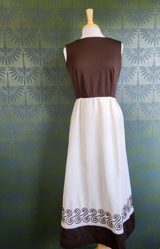 Vintage 1970's Caron of Chicago Maxi Dress