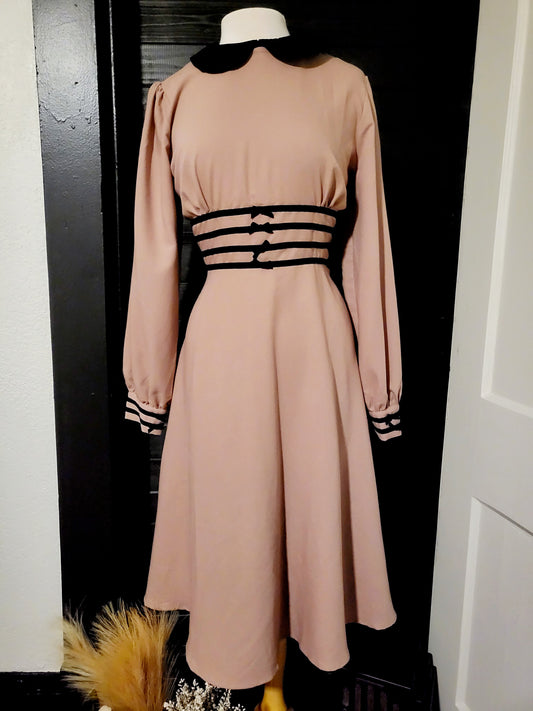 Maeve Swing Dress-Dusky Pink