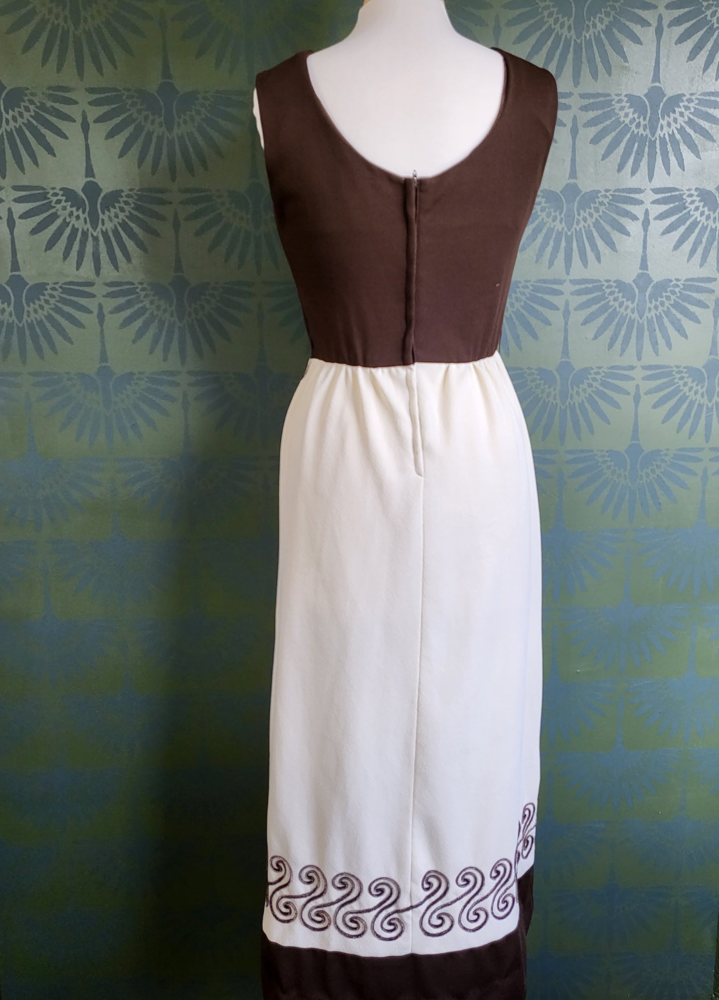 Vintage 1970's Caron of Chicago Maxi Dress