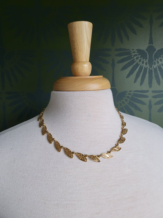 Vintage Trifari Goldtone Necklace