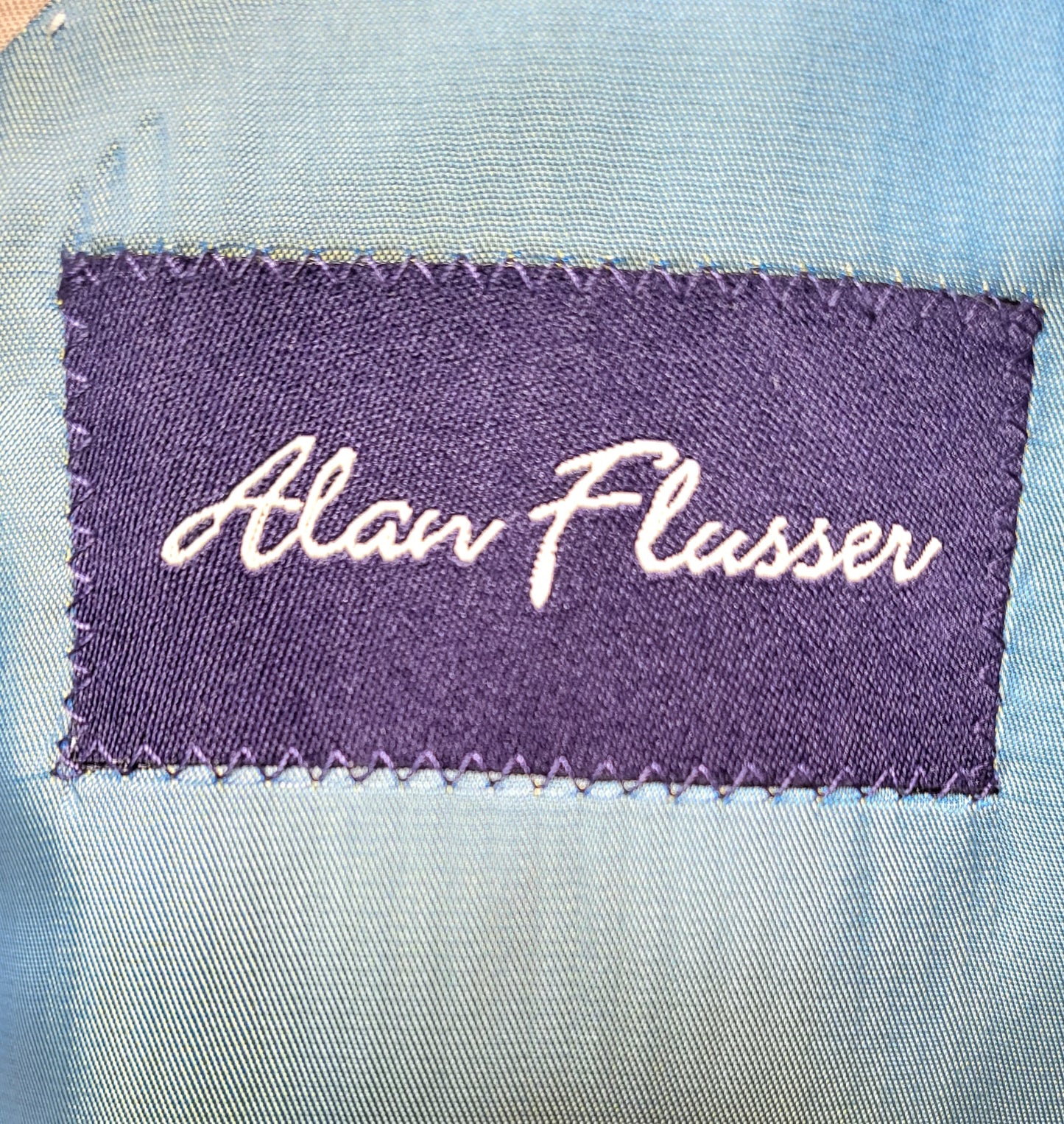 Alan Flusser Seersucker Sport Coat -Tan and Cream