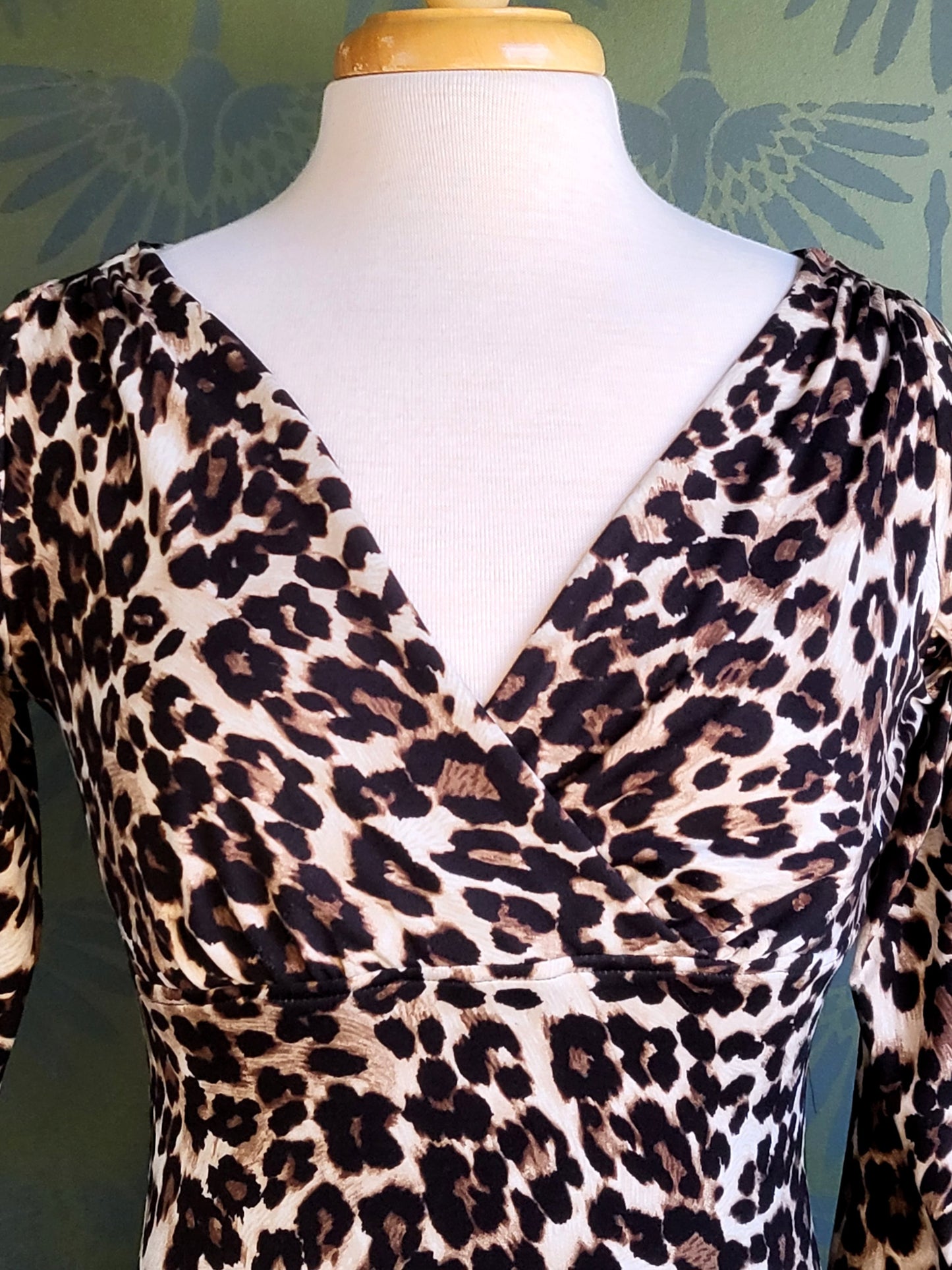 STYLE 5015 - Leopard Off Shoulder Top