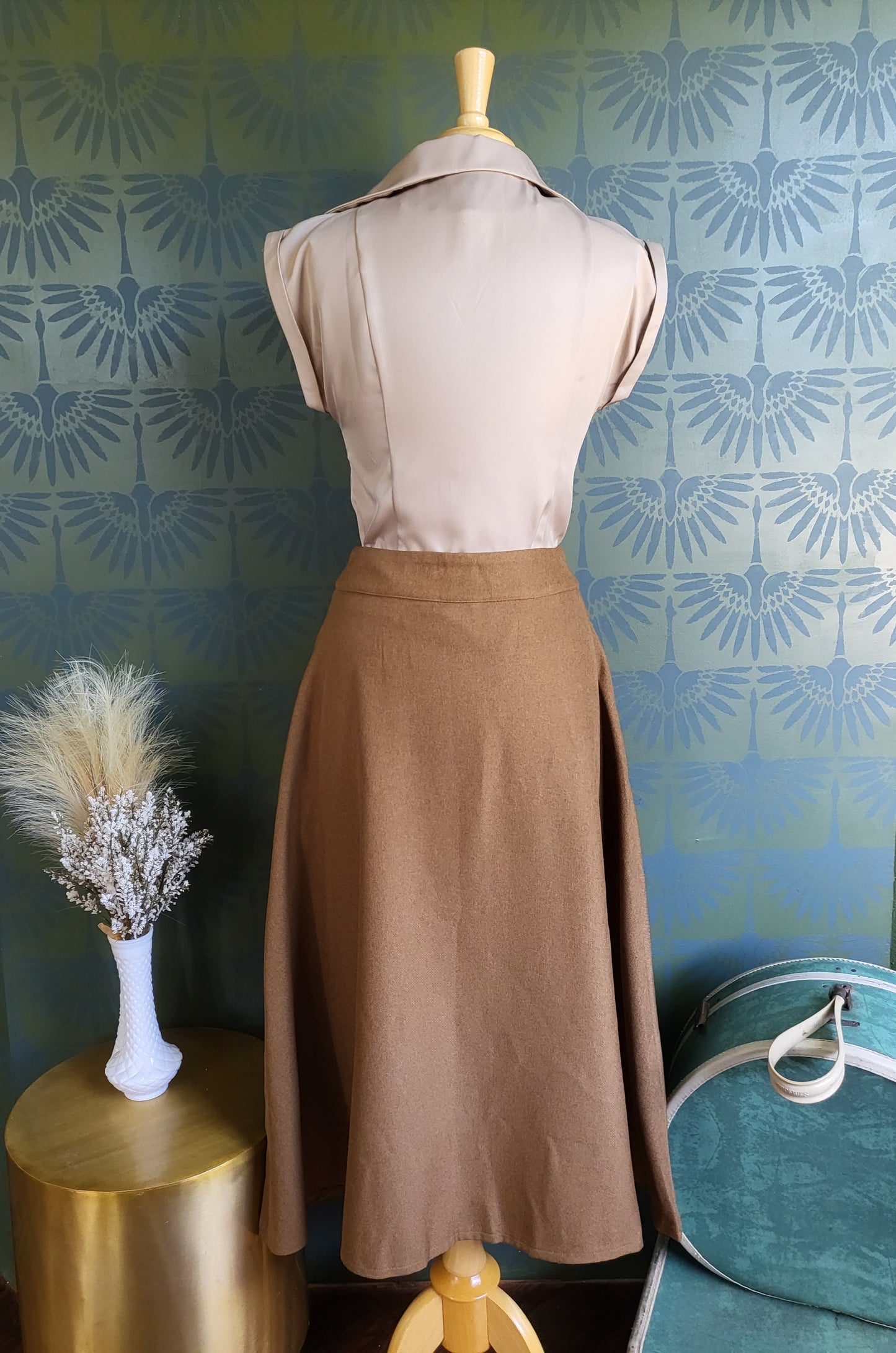 STYLE 4003 - Book Worm Woven Skirt (Camel)