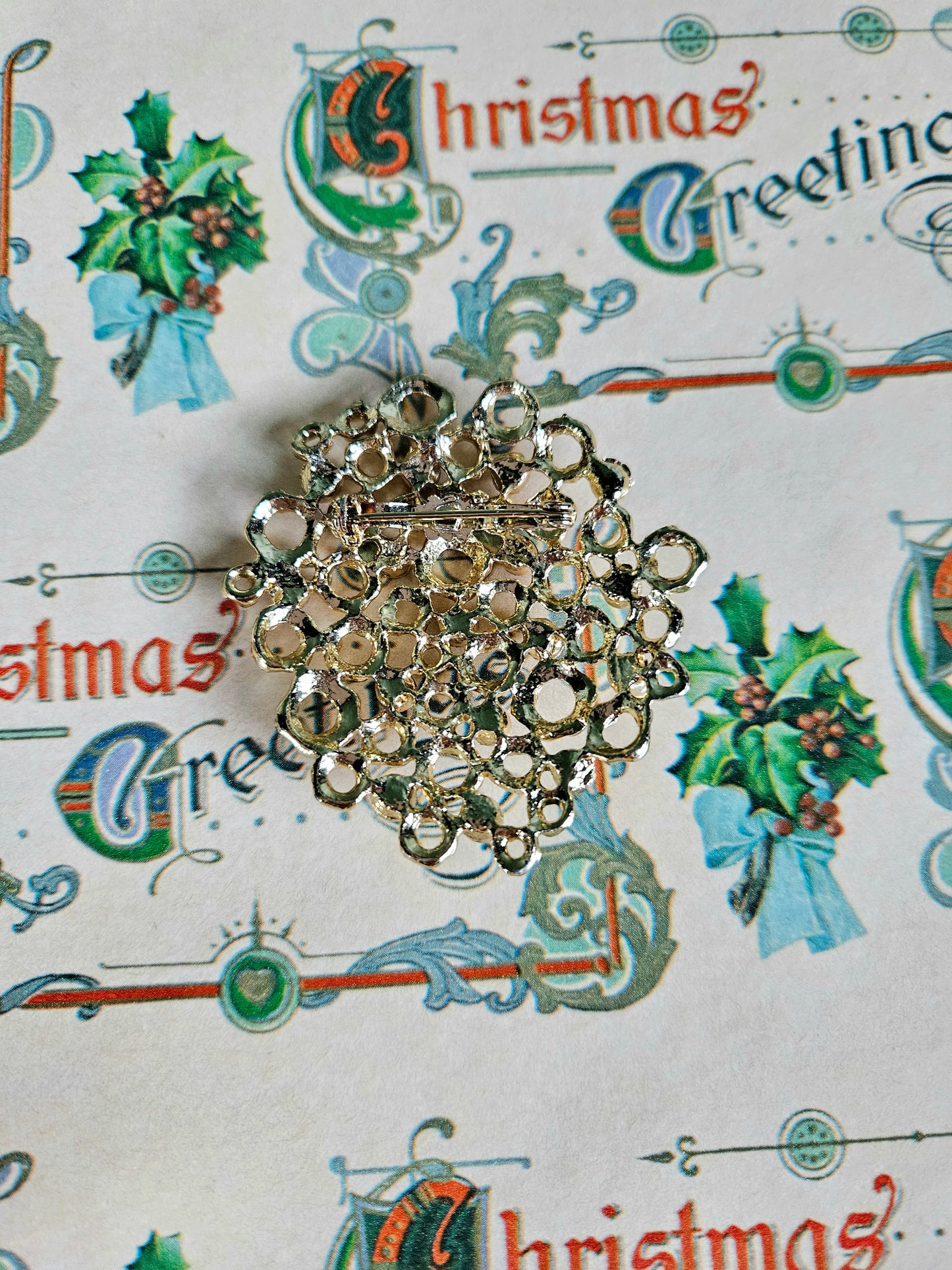 SOLD - Vintage Golden Bubble Brooch